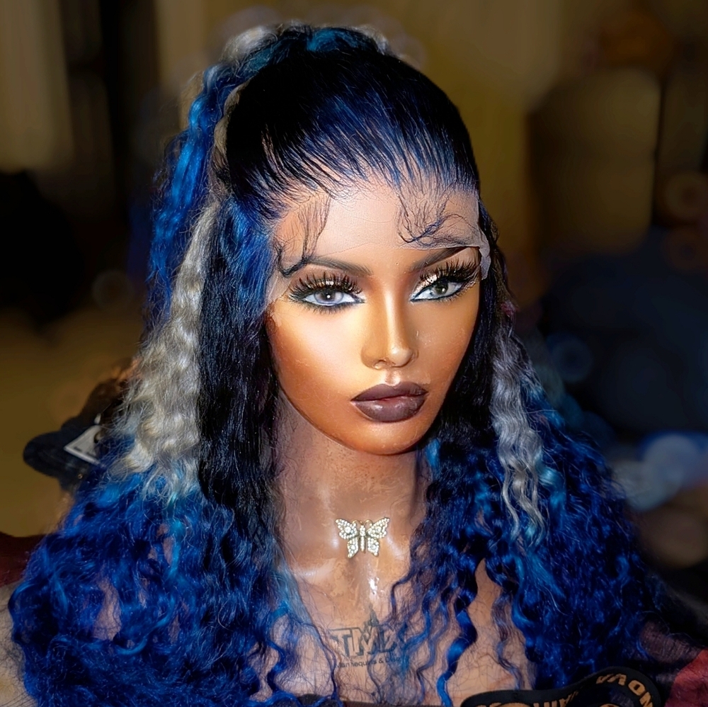 HUMAN HAIR CURLY 13*6 FRONTAL WIG - Picture 4 of 7
